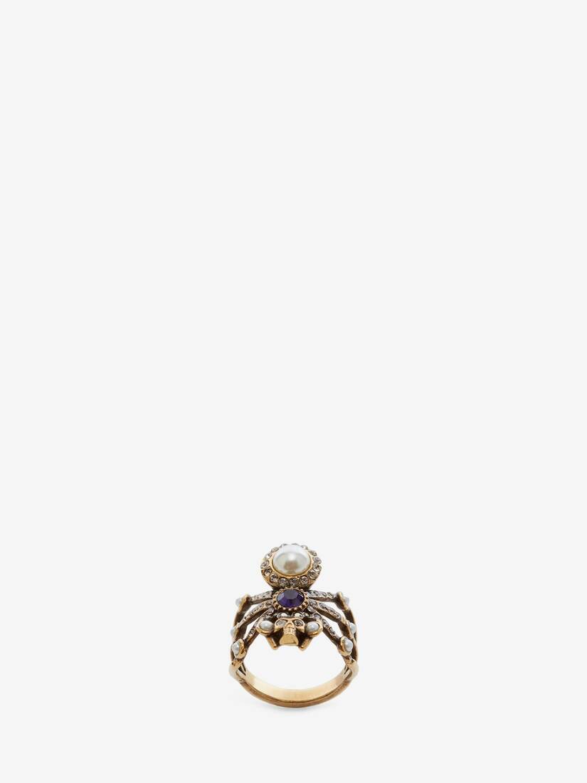 Anillos Alexander McQueen Spider Mujer - Dorados - Mexico 983-LMVPEA